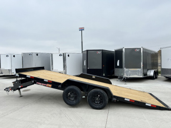 New 2025 H&H Speedloader 18’ POWER TILT 2-3500 lb axles=7K Tilt Trailer