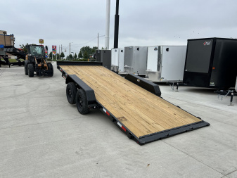 New NEW 2025 H&H Speedloader 18’ POWER TILT 2-3500 lb axles=7K winch plate Tilt Trailer