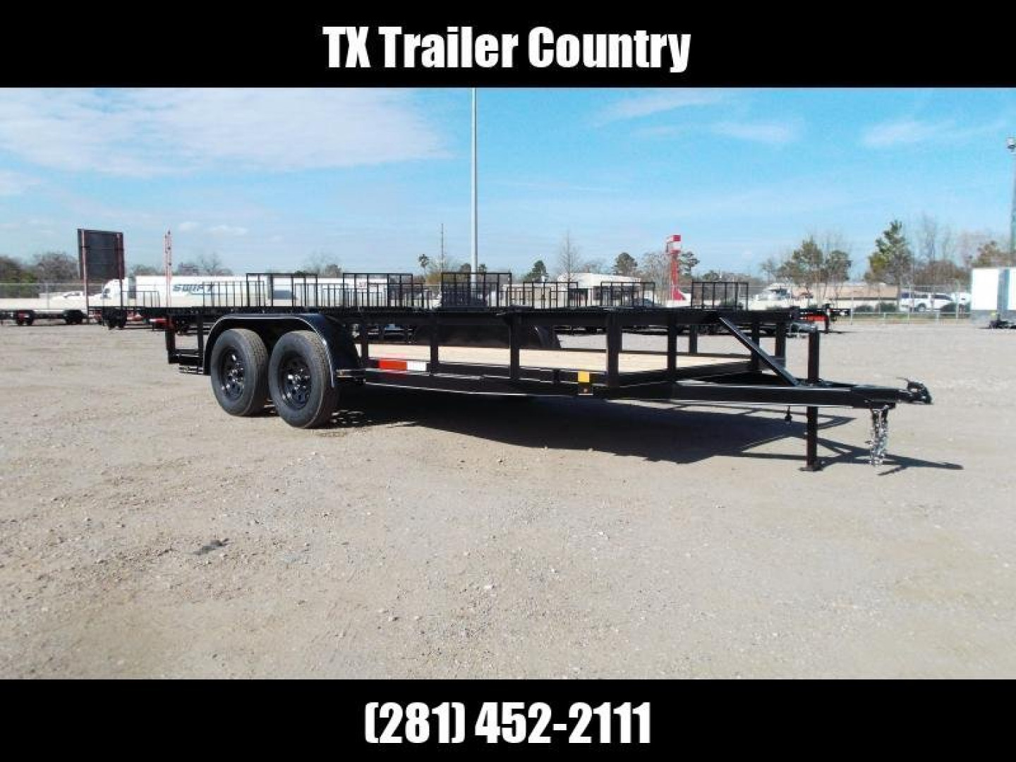 New 2024 J&C Trailers 77x16 Utility Trailer / Lowboy Trailer / No Gate or Ramps
