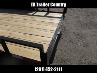 New 2024 J&C Trailers 77x16 Utility Trailer / Lowboy Trailer / No Gate or Ramps