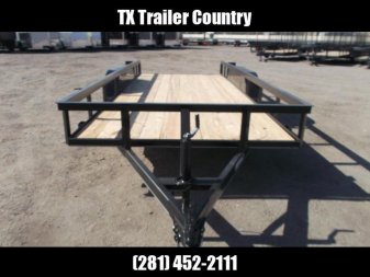New 2024 J&C Trailers 77x16 Utility Trailer / Lowboy Trailer / No Gate or Ramps