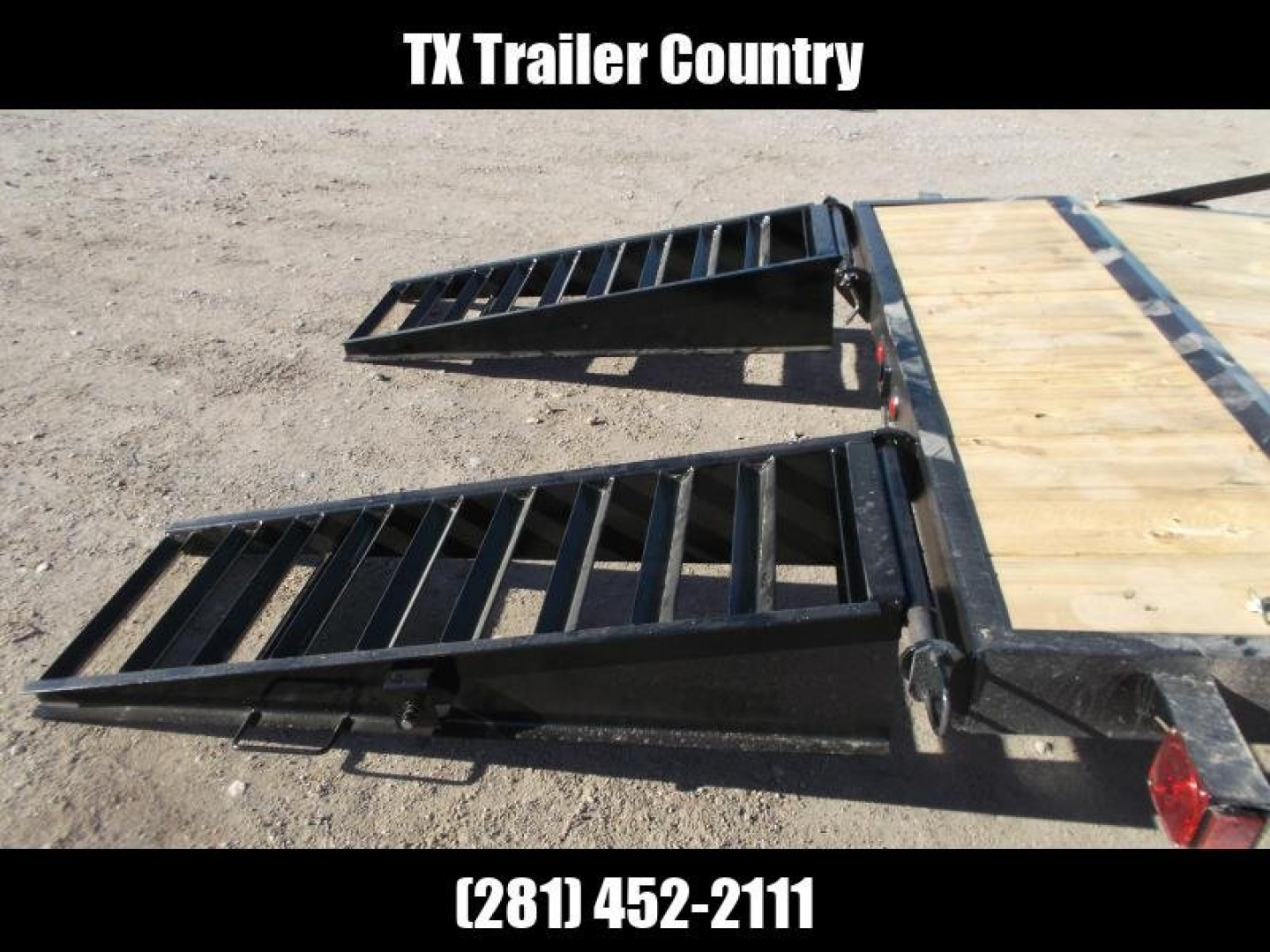 New 2024 J&C Trailers 83x20 Tandem Axle 14K Car Hauler / Equipment Trailer / Flat Deck / 7000# Axles / 10K Jack / 2ft Dovetail / 5ft HD Stand Up Ramps