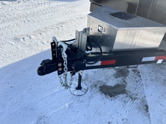 New NEW 2025 Southland 14ft HYDRUALIC JACK Low Profile Dump Trailer 2-7000 lb axles =14K with Ramps