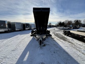 New NEW 2025 Southland 14ft HYDRUALIC JACK Low Profile Dump Trailer 2-7000 lb axles =14K with Ramps