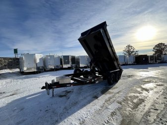 New NEW 2025 Southland 14ft HYDRUALIC JACK Low Profile Dump Trailer 2-7000 lb axles =14K with Ramps