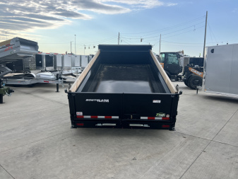 New NEW 2025 Southland 14ft HYDRUALIC JACK Low Profile Dump Trailer 2-7000 lb axles =14K with Ramps