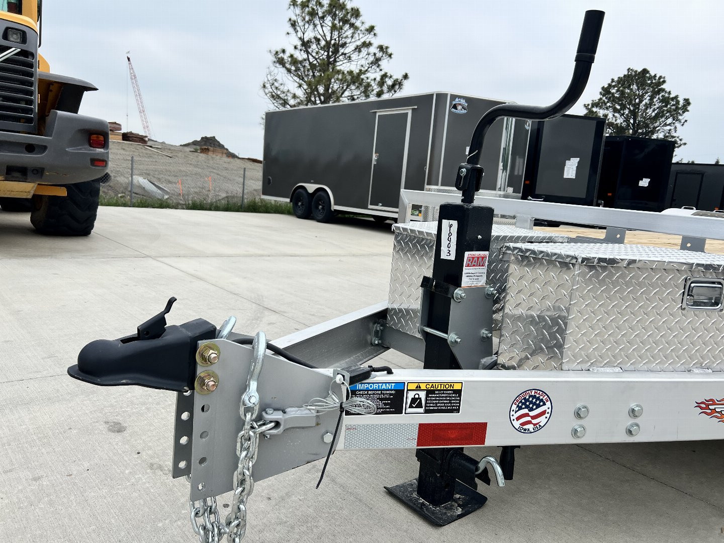 New NEW 2025 H&H Speedloader ALUMINUM 24’ POWER TILTbed flatbed Trailer 2-7000 lb axles =14K