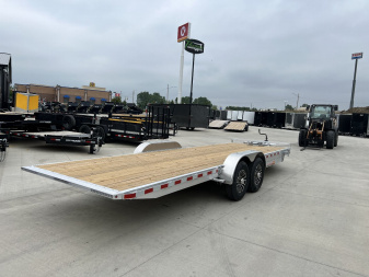 New NEW 2025 H&H Speedloader ALUMINUM 24’ POWER TILTbed flatbed Trailer 2-7000 lb axles =14K