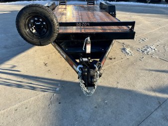 New 2025 Southland 18’=16’flat + 2’ dovetail Flatbed 2-5200lb axles = 10K Trailer with Fold Up Ramps
