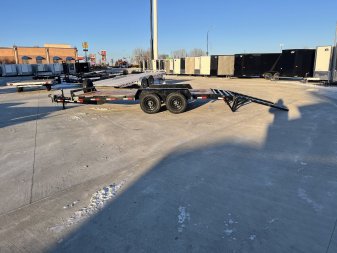 New 2025 Southland 18’=16’flat + 2’ dovetail Flatbed 2-5200lb axles = 10K Trailer with Fold Up Ramps