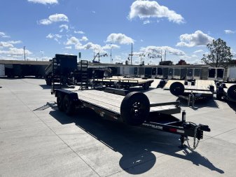 New 2025 Southland 20’ Flatbed 2-7000lb axles =14K Dovetail Trailer Fold Up Ramps