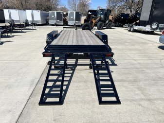 New 2025 Southland 20’ Flatbed 2-7000lb axles =14K Dovetail Trailer Fold Up Ramps