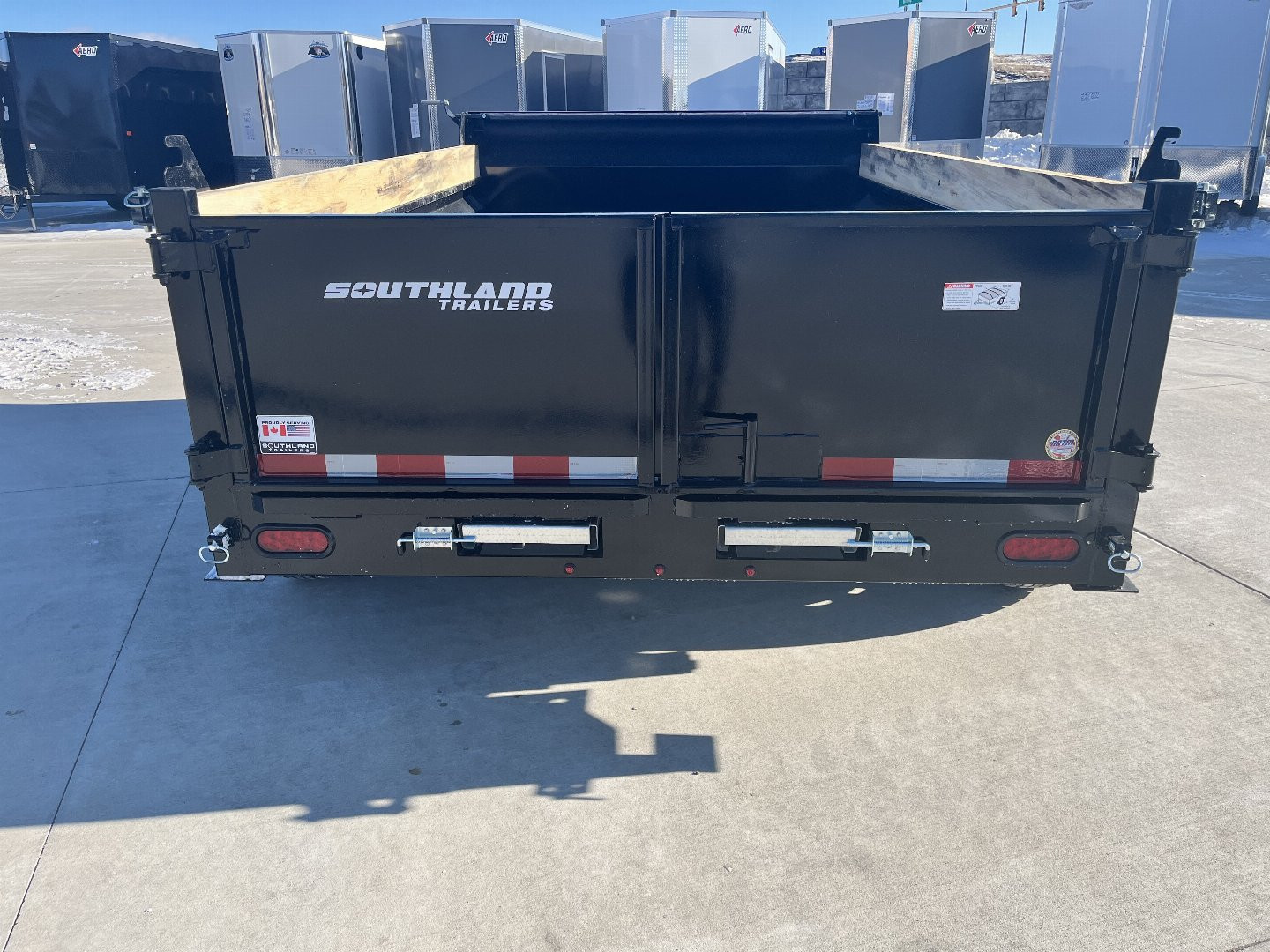 New NEW 2025 Southland 74”x10’ Low Profile SCISSOR Lift Dump Trailer 2-3500 lb axles