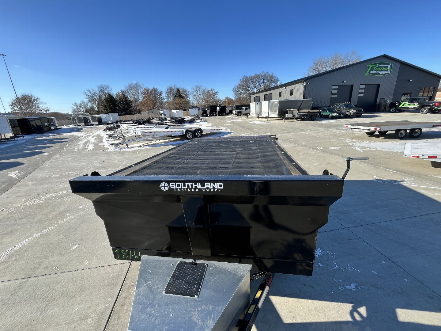New NEW 2025 Southland 74”x10’ Low Profile SCISSOR Lift Dump Trailer 2-3500 lb axles