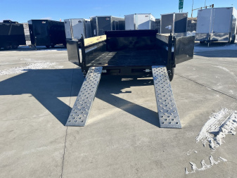 New NEW 2025 Southland 74”x10’ Low Profile SCISSOR Lift Dump Trailer 2-3500 lb axles