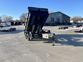 New NEW 2025 Southland 74”x10’ Low Profile SCISSOR Lift Dump Trailer 2-3500 lb axles