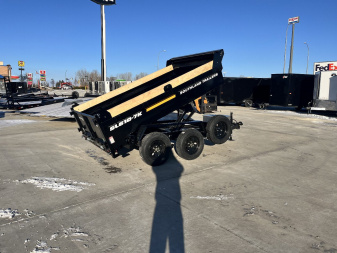 New NEW 2025 Southland 74”x10’ Low Profile SCISSOR Lift Dump Trailer 2-3500 lb axles