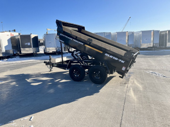 New NEW 2025 Southland 74”x10’ Low Profile SCISSOR Lift Dump Trailer 2-3500 lb axles
