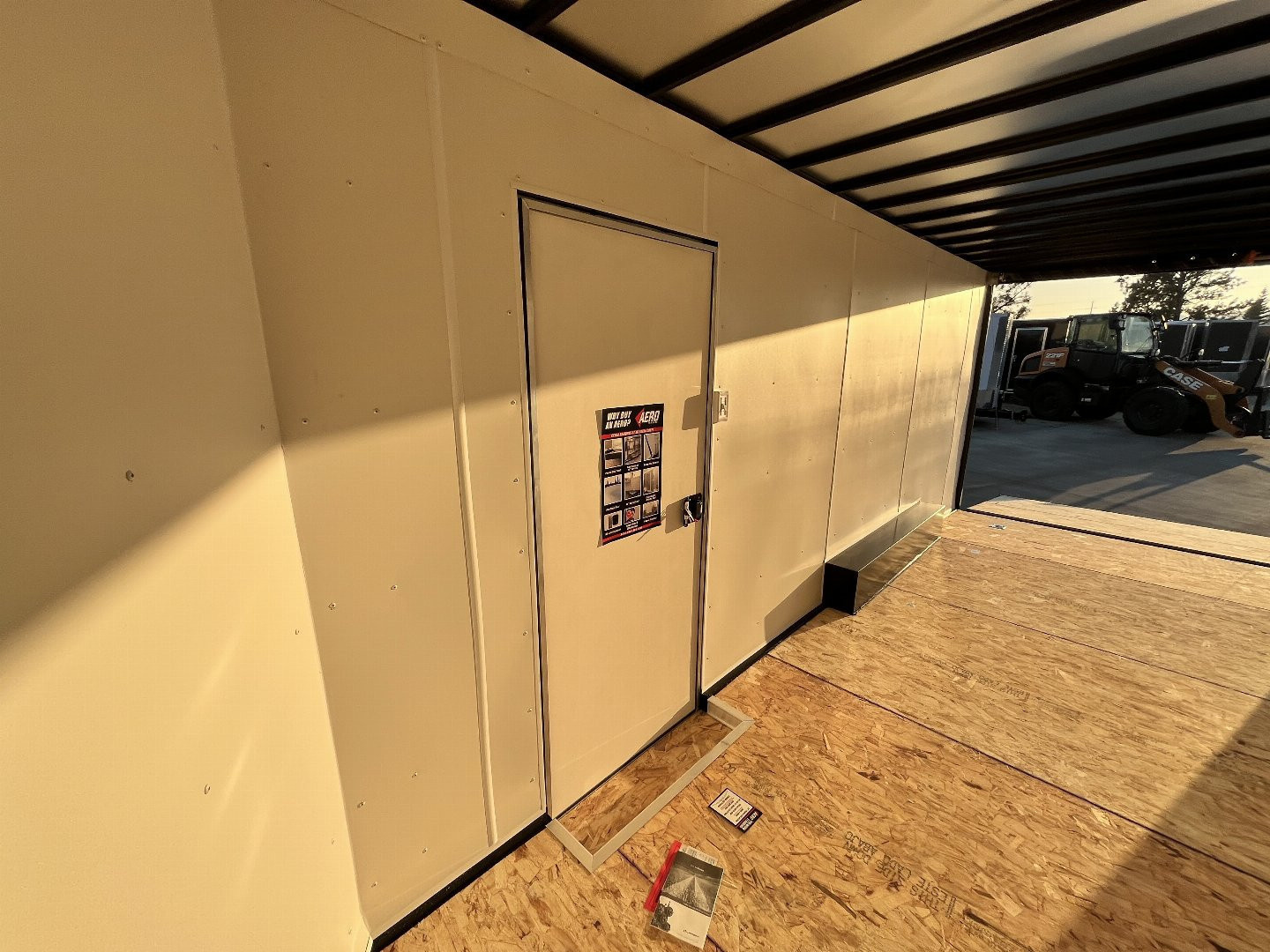 New 2026 AERO 8.5x18 +2’V, 7’ TALL, WHITE Interior, QUALITY Enclosed Rear Ramp Car Hauler Cargo Trailer