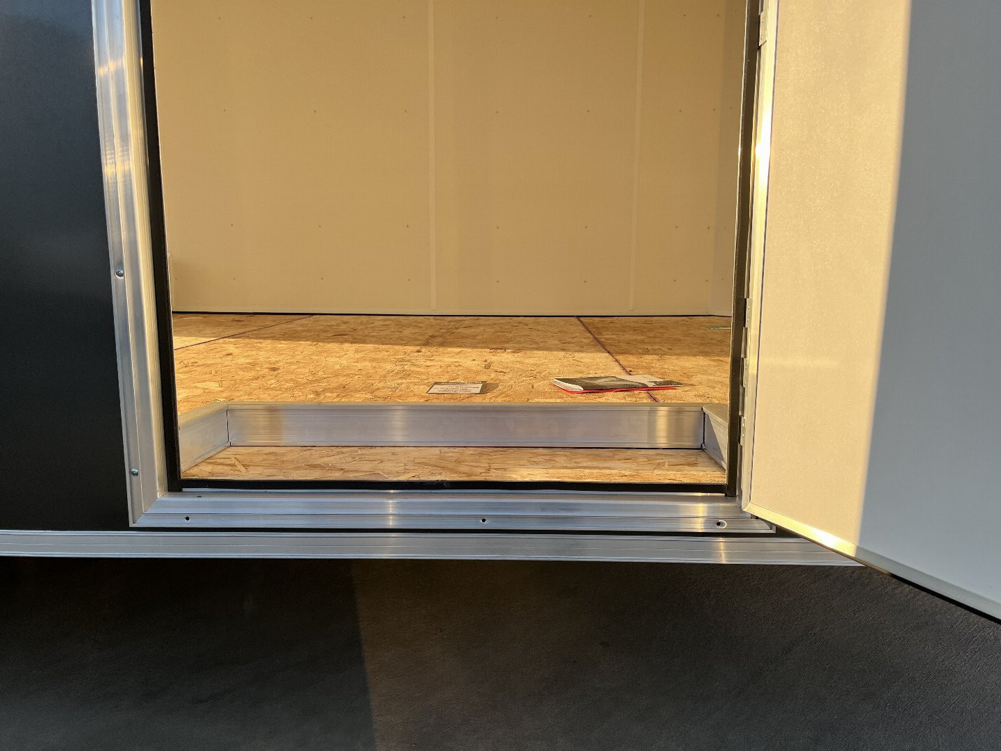 New 2026 AERO 8.5x18 +2’V, 7’ TALL, WHITE Interior, QUALITY Enclosed Rear Ramp Car Hauler Cargo Trailer