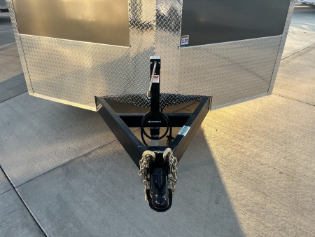 New 2026 AERO 8.5x18 +2’V, 7’ TALL, WHITE Interior, QUALITY Enclosed Rear Ramp Car Hauler Cargo Trailer