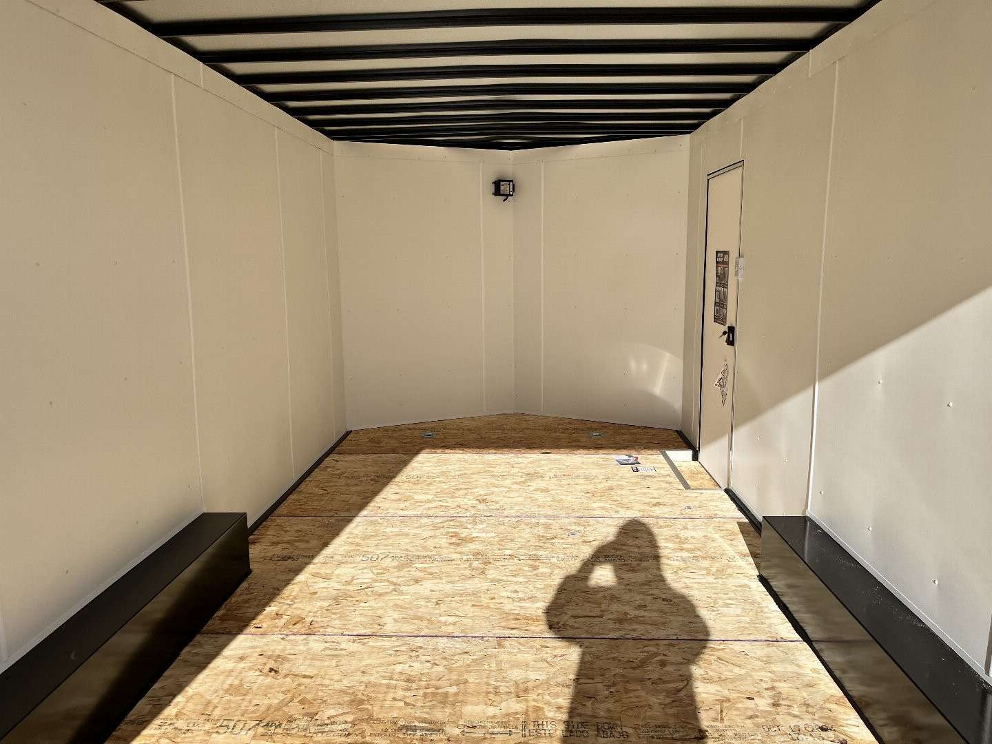 New 2025 AERO 8.5x18 +2’V, 7’ TALL, WHITE Interior, QUALITY Enclosed Rear Ramp Car Hauler Cargo Trailer