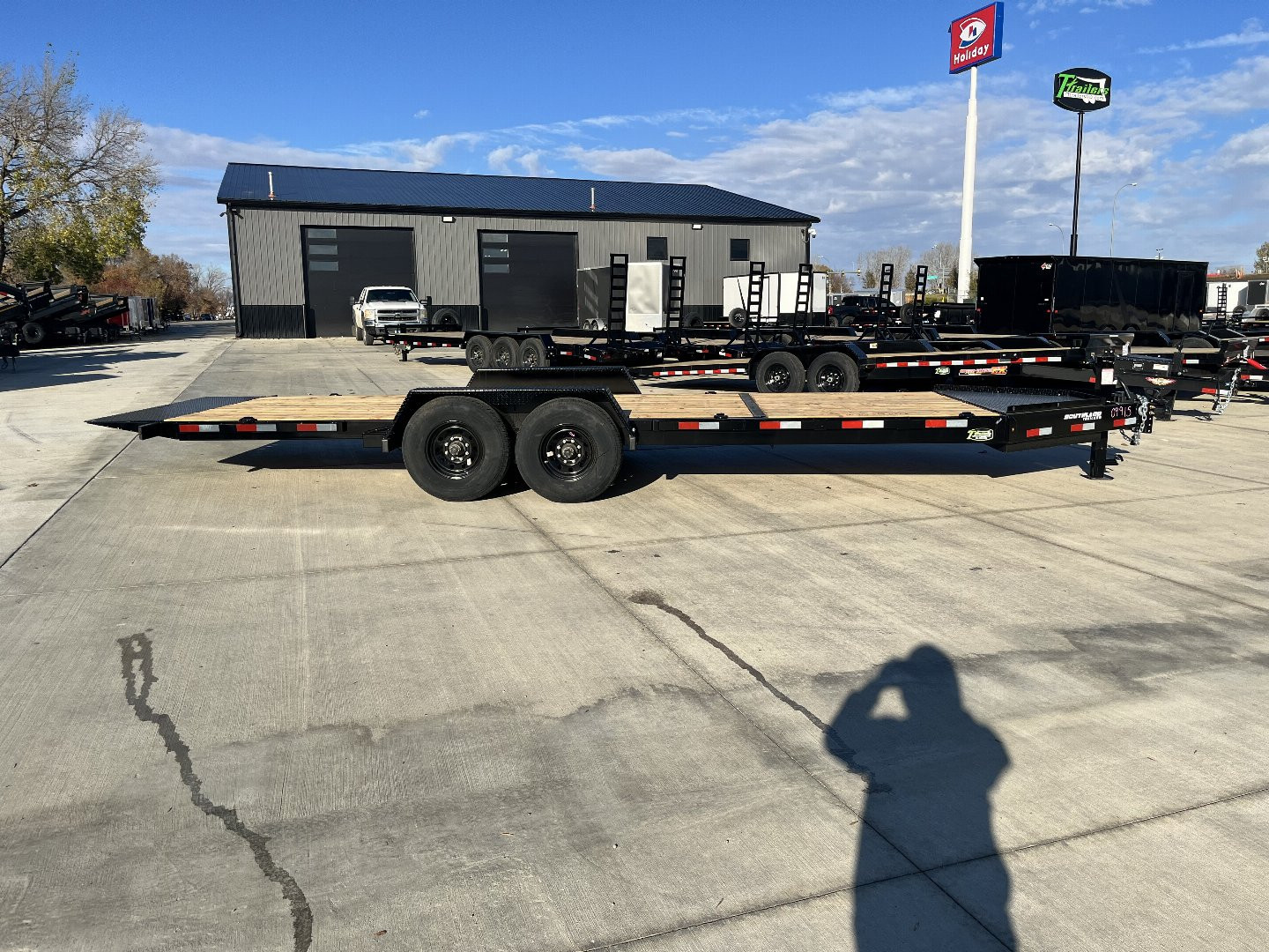 New 2025 Southland 22 ft = 16 ft Tilt + 6 ft flat Gravity Tilt Heavy Duty 16K Trailer 14 PLY Tires