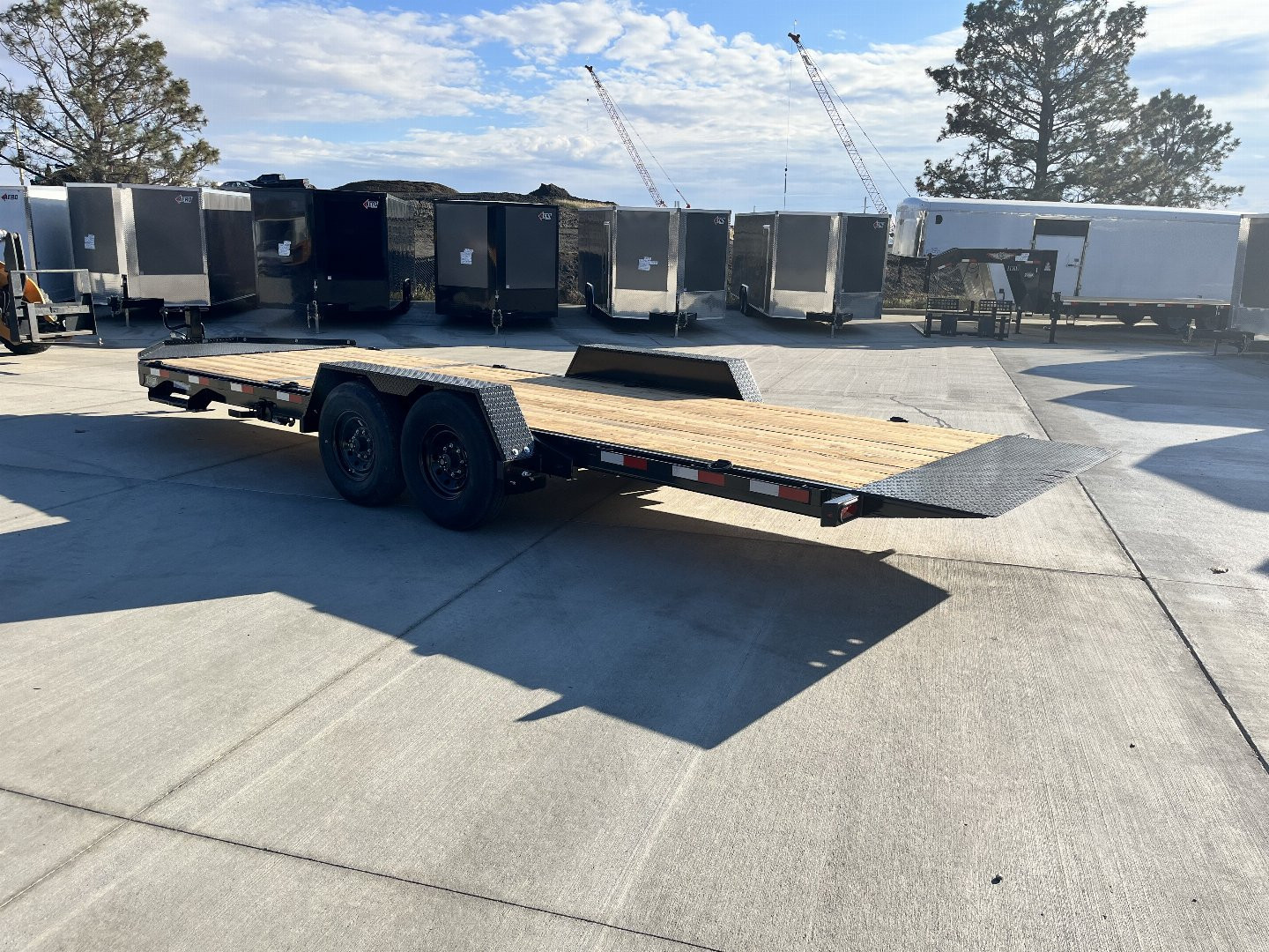 New 2025 Southland 22 ft = 16 ft Tilt + 6 ft flat Gravity Tilt Heavy Duty 16K Trailer 14 PLY Tires
