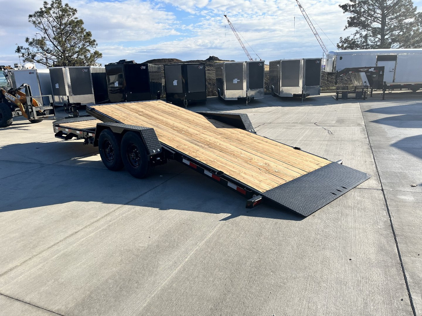 New 2025 Southland 22 ft = 16 ft Tilt + 6 ft flat Gravity Tilt Heavy Duty 16K Trailer 14 PLY Tires