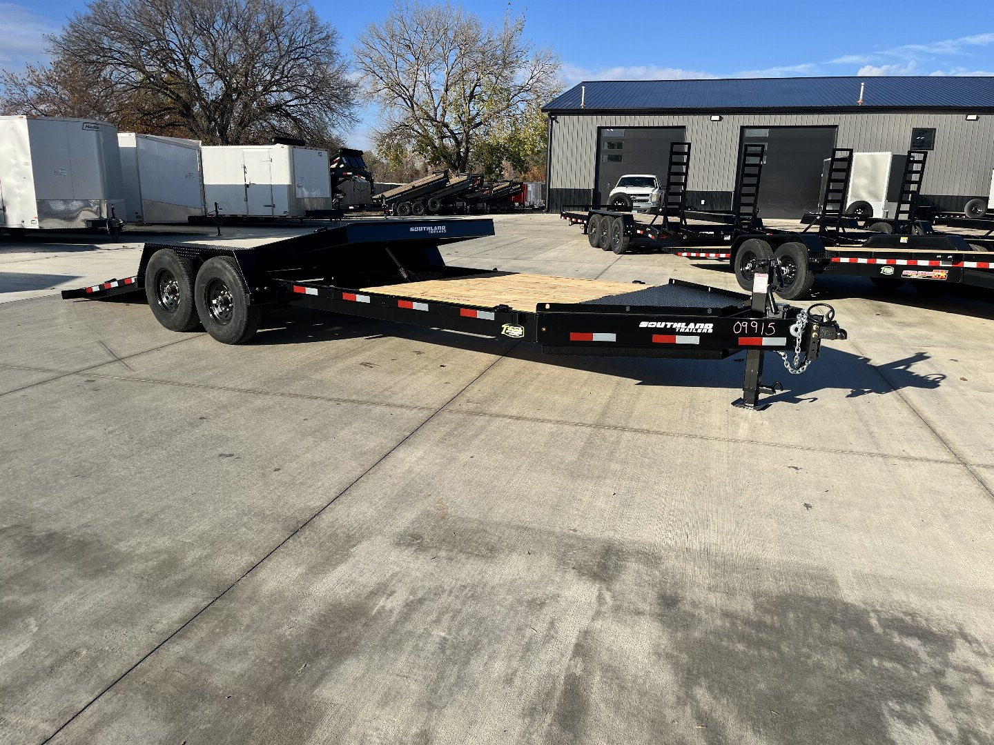 New 2025 Southland 22 ft = 16 ft Tilt + 6 ft flat Gravity Tilt Heavy Duty 16K Trailer 14 PLY Tires