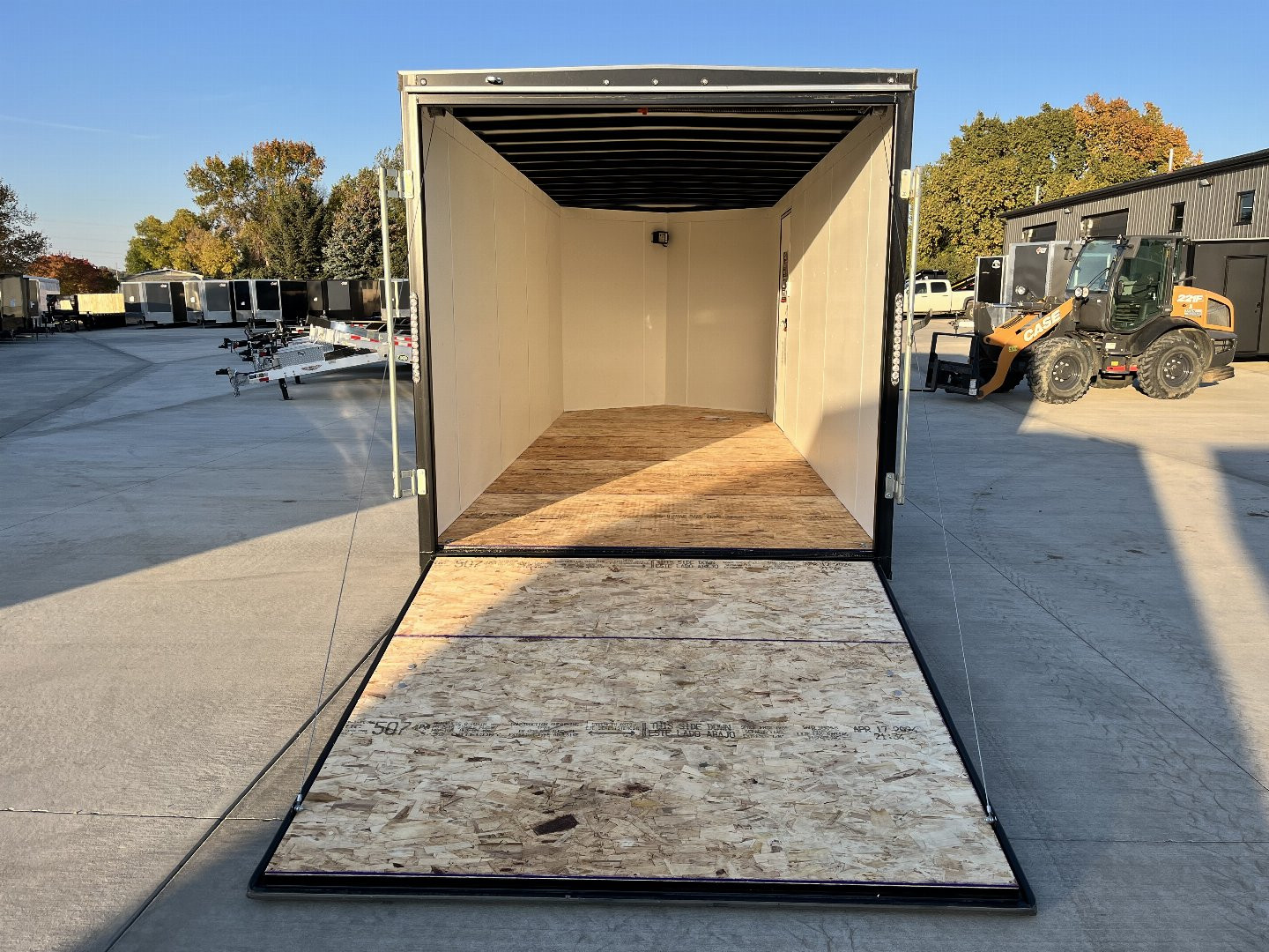 New NEW 2025 AERO 7x18 +2V WHITE Interior, QUALITY Enclosed Rear Ramp Cargo Trailer