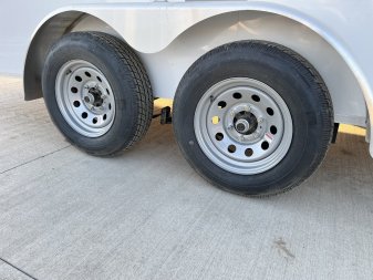 New NEW 2025 AERO 7x18 +2V WHITE Interior, QUALITY Enclosed Rear Ramp Cargo Trailer
