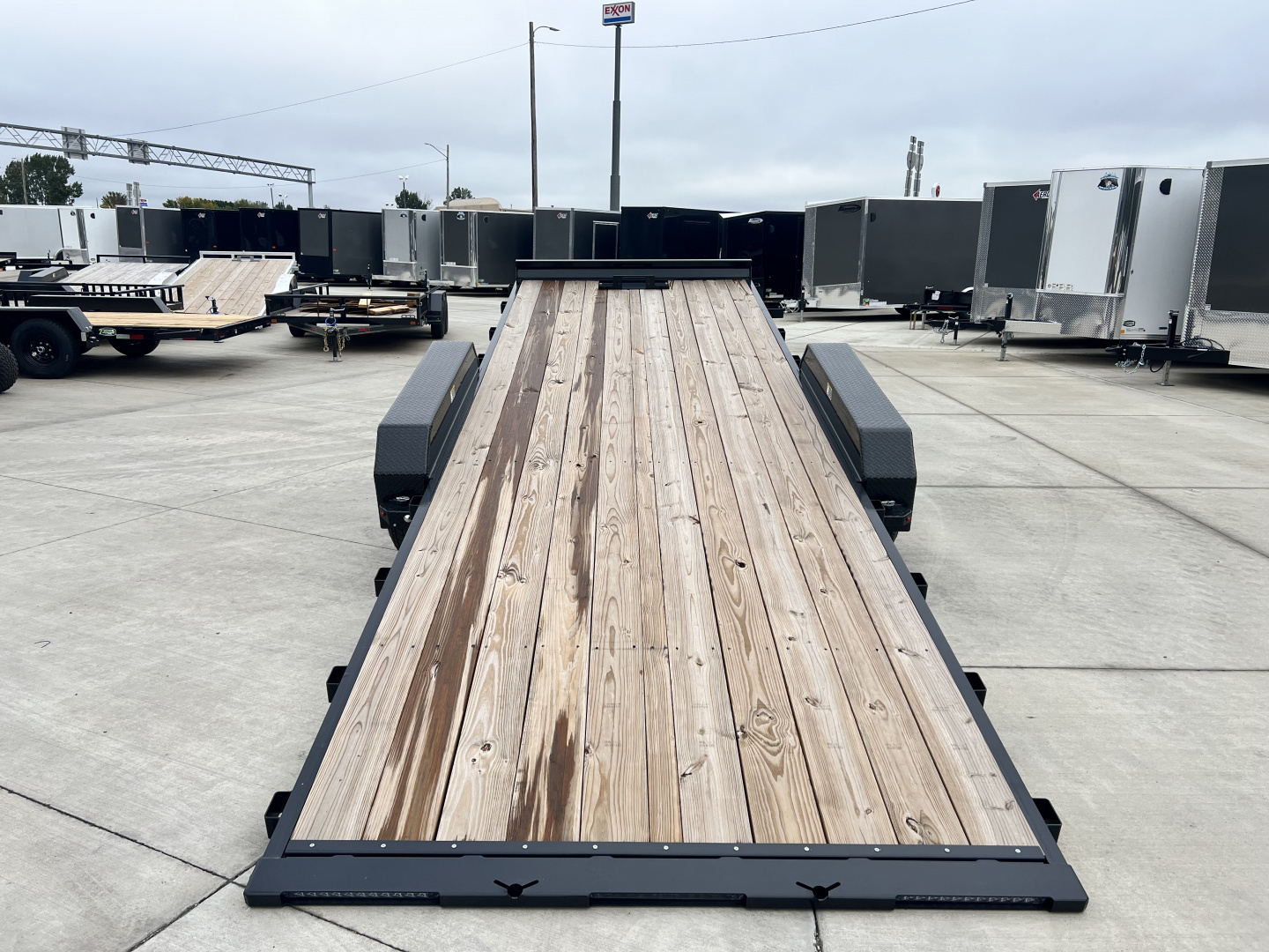 New NEW 2025 H&H Speedloader 22’ POWER TILTbed flatbed Trailer 2-7000 lb axles =14K Removable Fenders