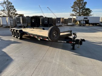 New 2025 Southland 24’ Flatbed 3-7000lb axles =21K Dovetail Trailer Fold Up Ramps