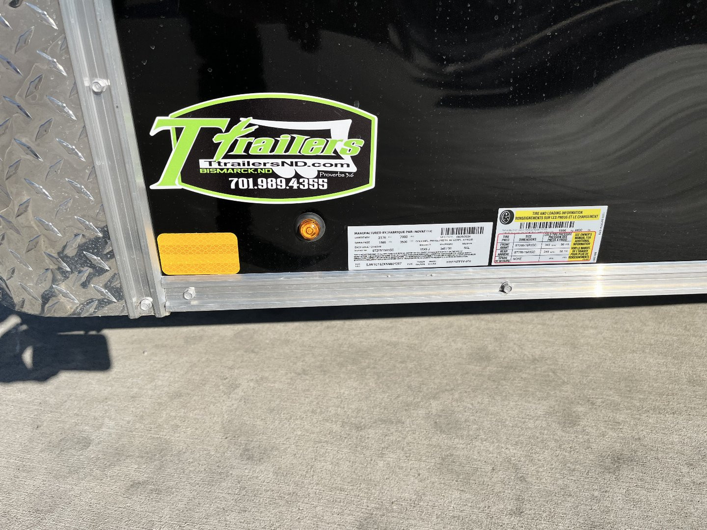 New 2025 H&H 8.5x16 +2’V TALL 7’ Enclosed Rear Ramp Car Hauler Cargo Trailer