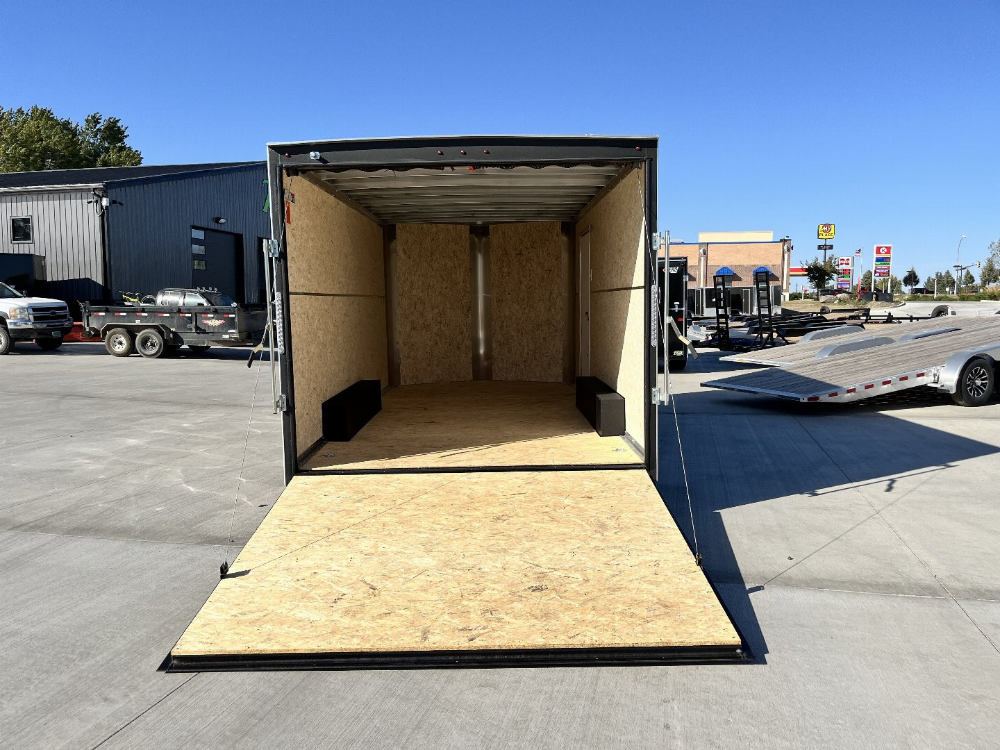 New 2025 H&H 8.5x16 +2’V TALL 7’ Enclosed Rear Ramp Car Hauler Cargo Trailer