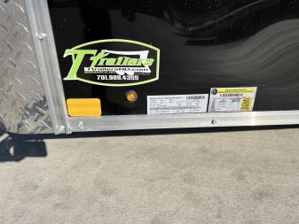 New 2025 H&H 8.5x16 +2’V TALL 7’ Enclosed Rear Ramp Car Hauler Cargo Trailer