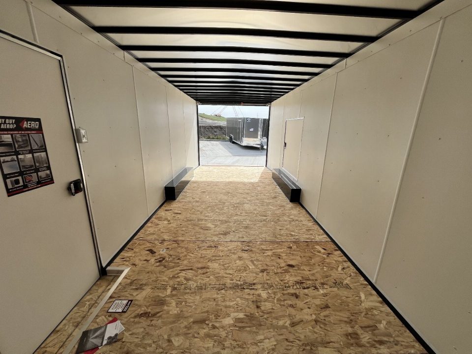 New NEW 2025 AERO 8.5x22 + 2’V TALL 7’ QUALITY Enclosed 4x4 ESCAPE DOOR Car Hauler Cargo Trailer