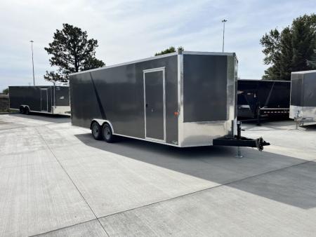 New NEW 2025 AERO 8.5x22 + 2’V TALL 7’ QUALITY Enclosed 4x4 ESCAPE DOOR Car Hauler Cargo Trailer