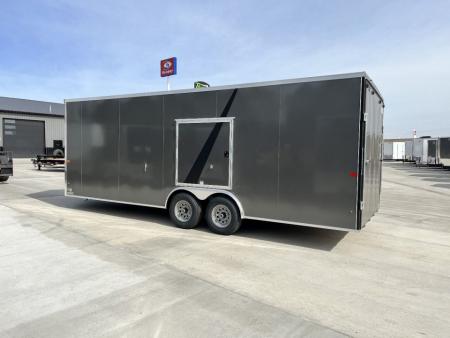 New NEW 2025 AERO 8.5x22 + 2’V TALL 7’ QUALITY Enclosed 4x4 ESCAPE DOOR Car Hauler Cargo Trailer