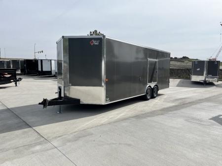 New NEW 2025 AERO 8.5x22 + 2’V TALL 7’ QUALITY Enclosed 4x4 ESCAPE DOOR Car Hauler Cargo Trailer