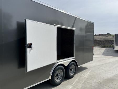New NEW 2025 AERO 8.5x22 + 2’V TALL 7’ QUALITY Enclosed 4x4 ESCAPE DOOR Car Hauler Cargo Trailer
