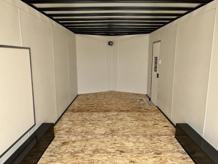 New NEW 2025 AERO 8.5x22 + 2’V TALL 7’ QUALITY Enclosed 4x4 ESCAPE DOOR Car Hauler Cargo Trailer