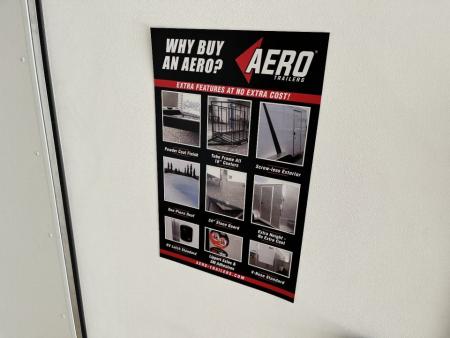 New NEW 2025 AERO 8.5x22 + 2’V TALL 7’ QUALITY Enclosed 4x4 ESCAPE DOOR Car Hauler Cargo Trailer