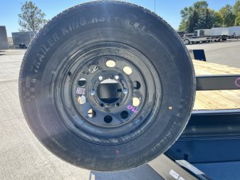 New 2025 Southland 22’=20 flat +2ft dovetail Flatbed 2-5200lb axles =10K  Trailer with Fold Up Ramps