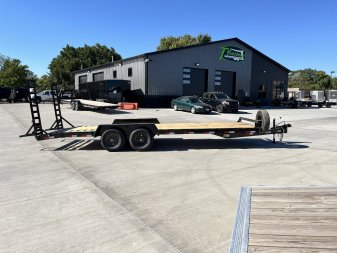 New 2025 Southland 22’=20 flat +2ft dovetail Flatbed 2-5200lb axles =10K  Trailer with Fold Up Ramps