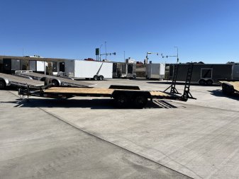 New 2025 Southland 22’=20 flat +2ft dovetail Flatbed 2-5200lb axles =10K  Trailer with Fold Up Ramps