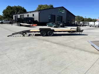 New 2025 Southland 22’=20 flat +2ft dovetail Flatbed 2-5200lb axles =10K  Trailer with Fold Up Ramps
