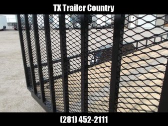 New 2024 Longhorn Trailers 83x20 Utility Trailer / 4ft Ramp Gate / Electric Brakes / Pipetop