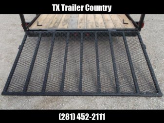New 2024 Longhorn Trailers 83x20 Utility Trailer / 4ft Ramp Gate / Electric Brakes / Pipetop